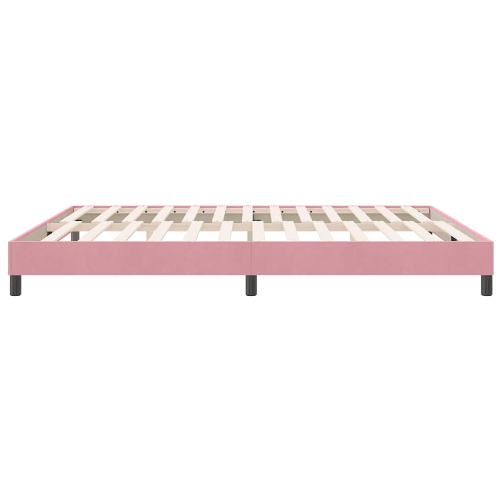 Bedframe zonder matras 180x210 cm fluweel roze