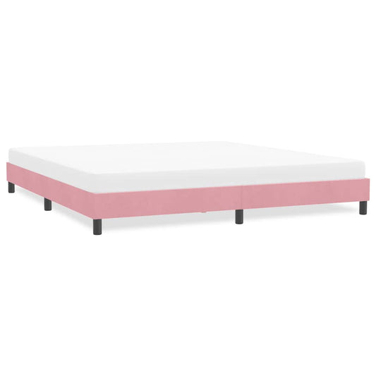 Bedframe zonder matras 180x210 cm fluweel roze