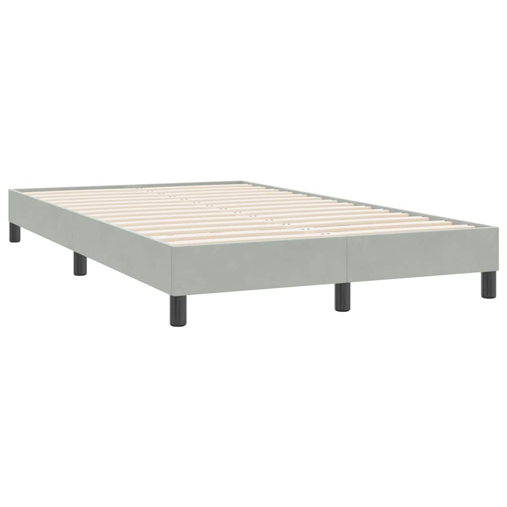 Bedframe zonder matras 120x220 cm fluweel lichtgrijs