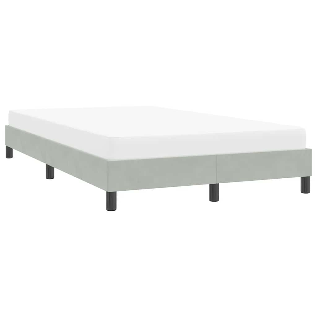 Bedframe zonder matras 120x220 cm fluweel lichtgrijs