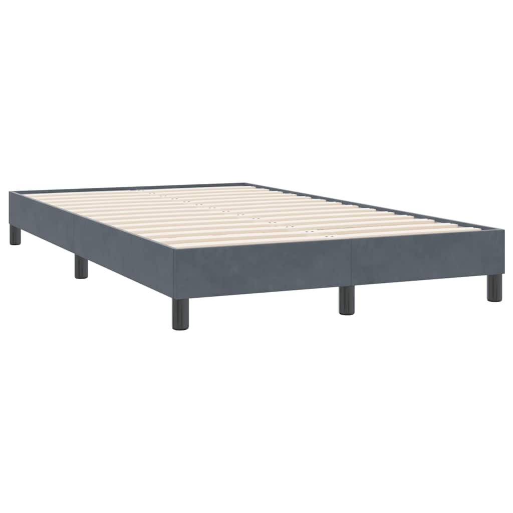 Bedframe zonder matras 120x220 cm fluweel donkergrijs