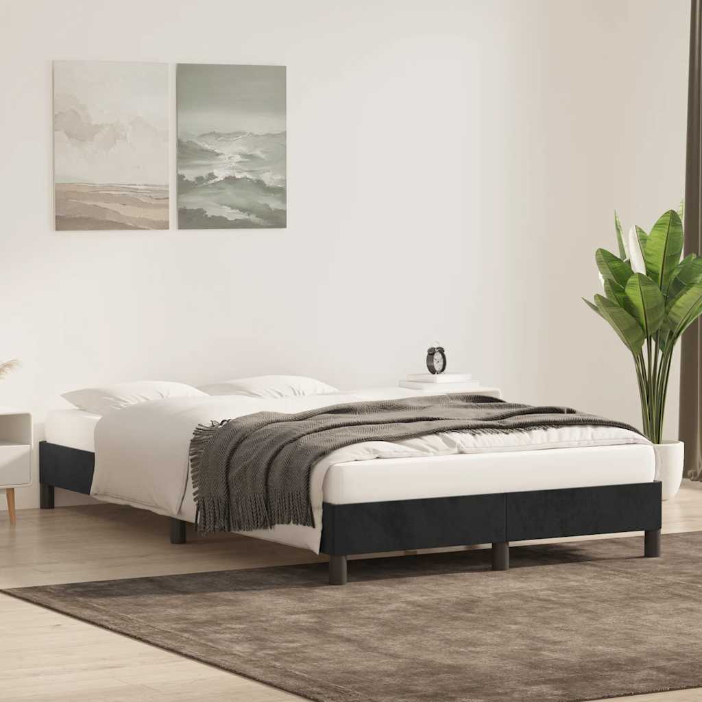 Bedframe zonder matras 120x220 cm fluweel zwart