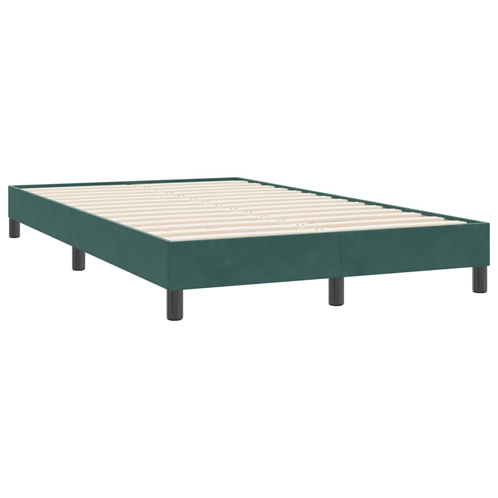 Bedframe zonder matras 120x220 cm fluweel donkergroen