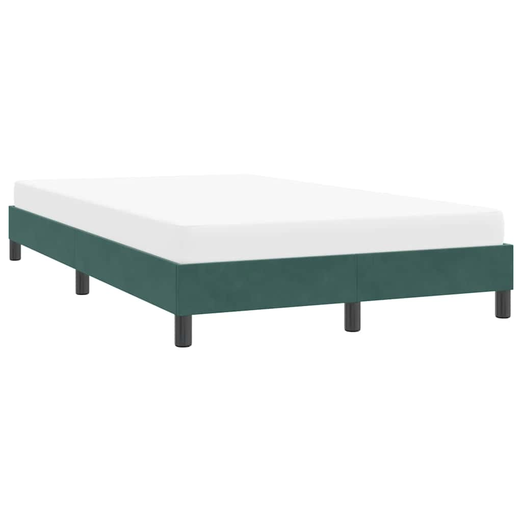 Bedframe zonder matras 120x220 cm fluweel donkergroen