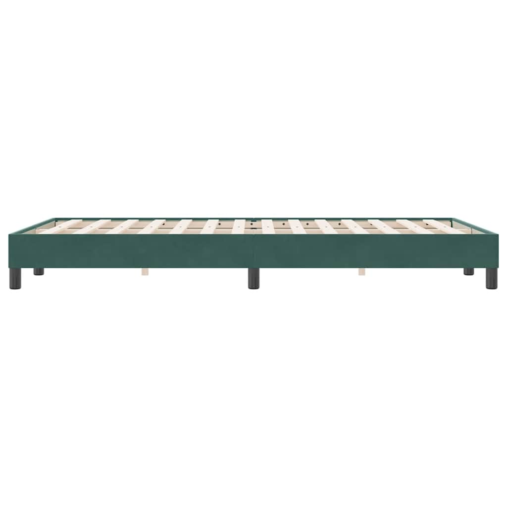 Bedframe zonder matras 120x220 cm fluweel donkergroen