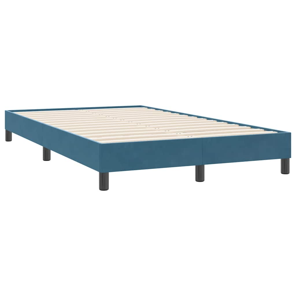 Bedframe zonder matras 120x220 cm fluweel donkerblauw