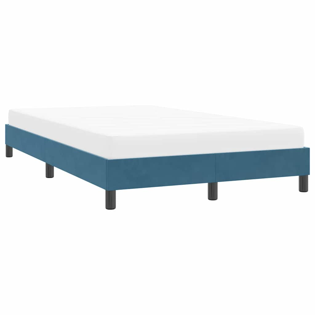 Bedframe zonder matras 120x220 cm fluweel donkerblauw