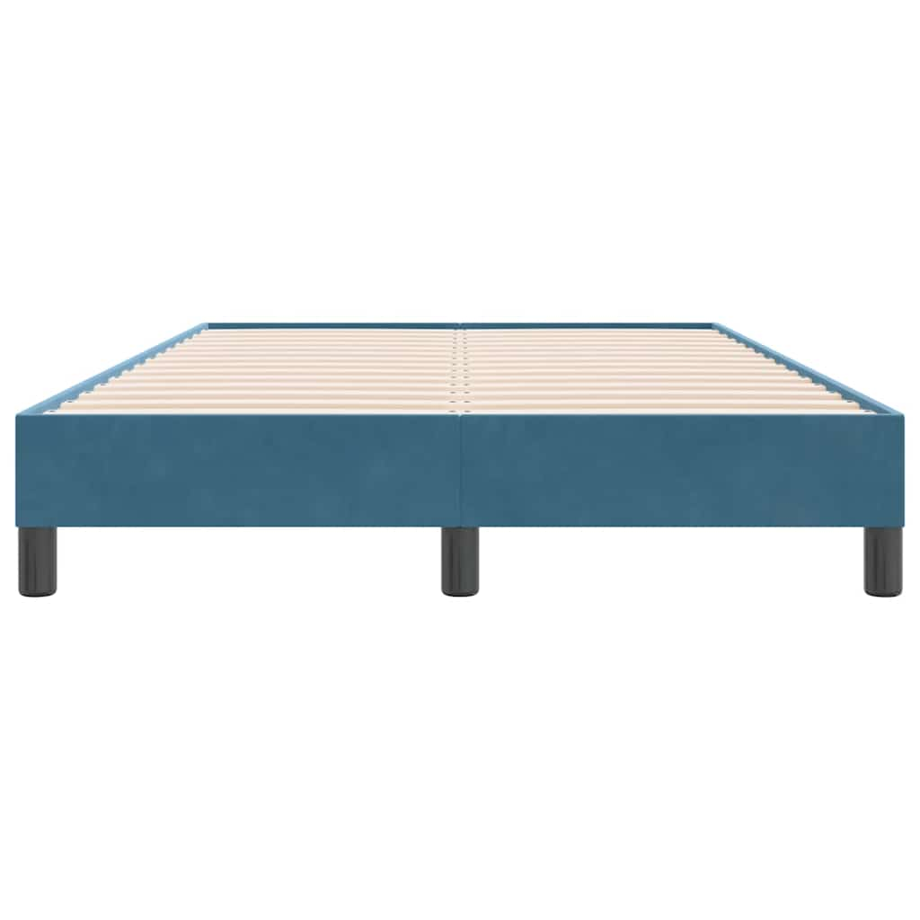 Bedframe zonder matras 120x220 cm fluweel donkerblauw