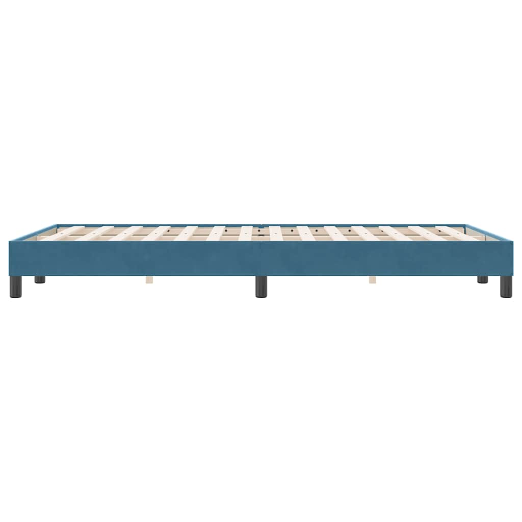 Bedframe zonder matras 120x220 cm fluweel donkerblauw