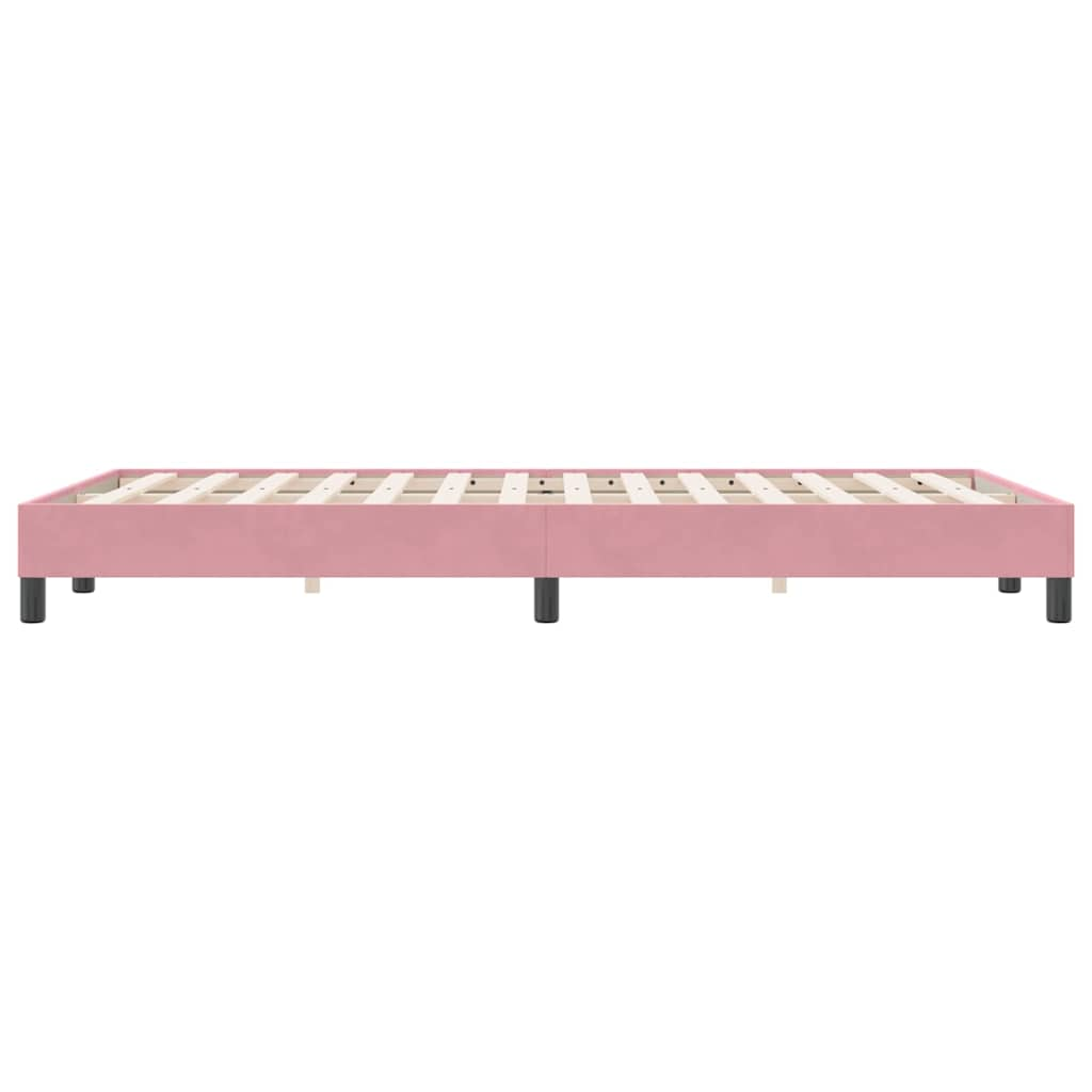 Bedframe zonder matras 120x220 cm fluweel roze