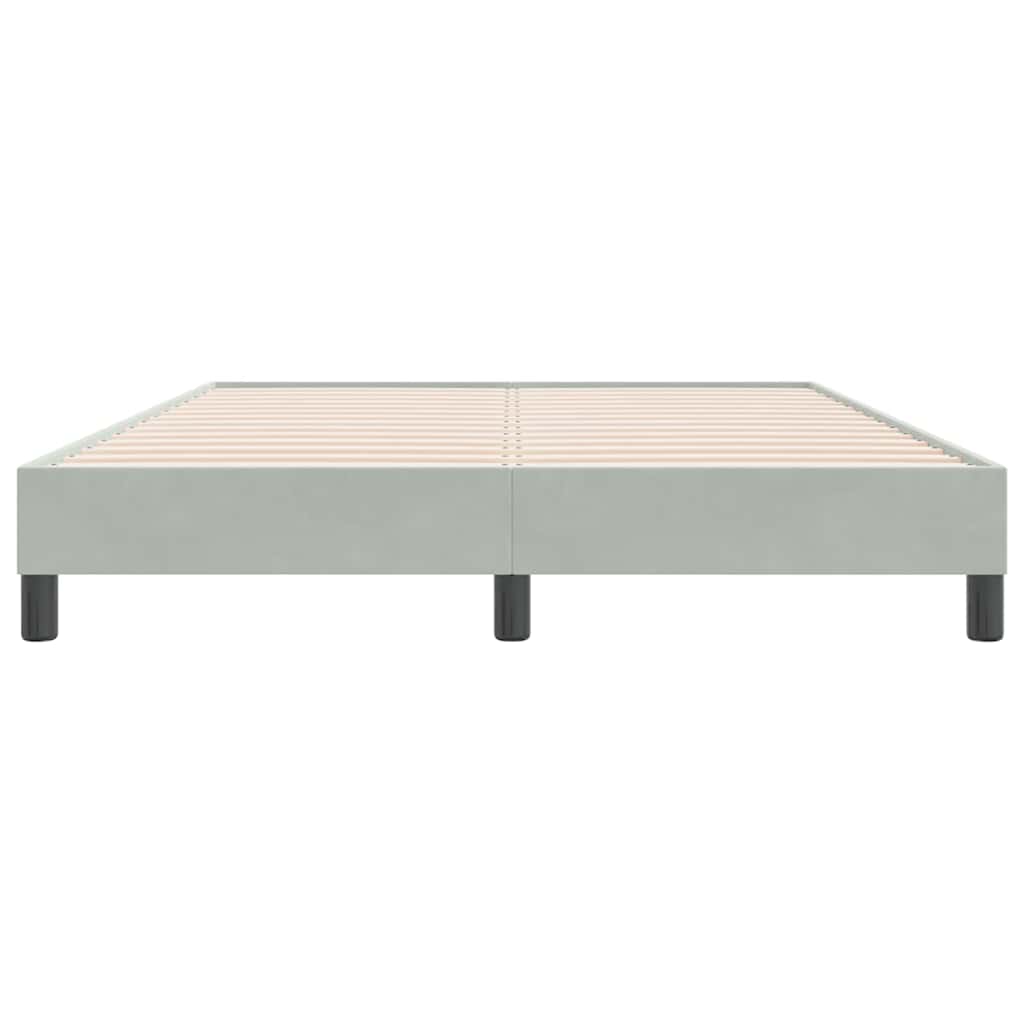 Bedframe zonder matras 140x220 cm fluweel lichtgrijs