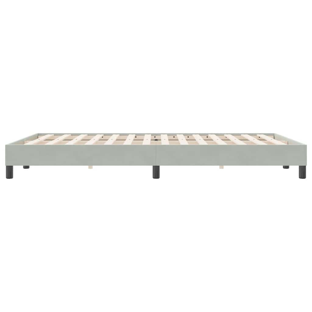 Bedframe zonder matras 140x220 cm fluweel lichtgrijs