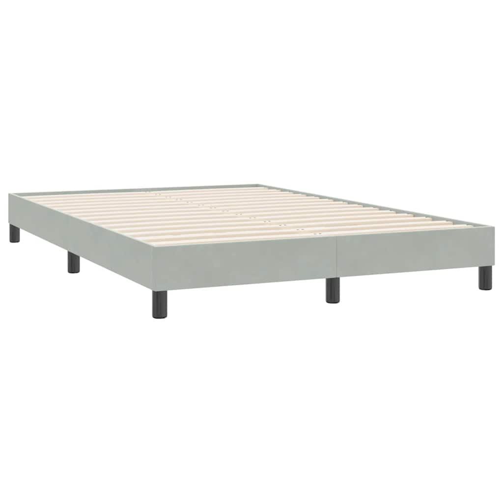 Bedframe zonder matras 140x220 cm fluweel lichtgrijs