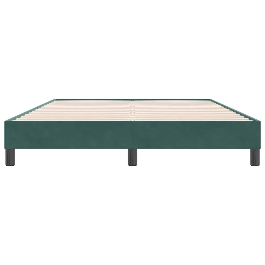 Bedframe zonder matras 140x220 cm fluweel donkergroen