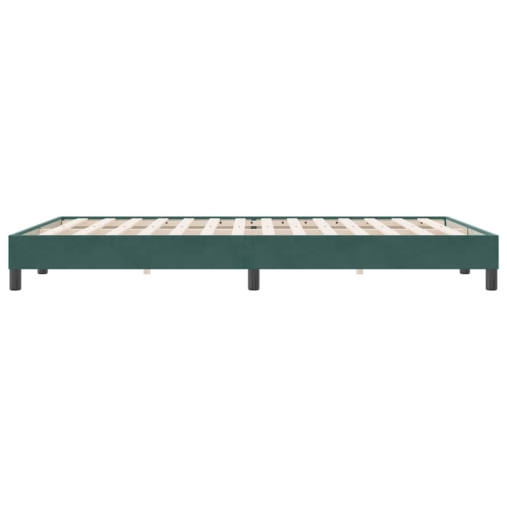 Bedframe zonder matras 140x220 cm fluweel donkergroen