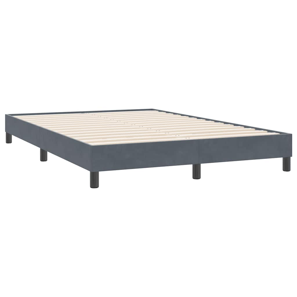 Bedframe zonder matras 160x220 cm fluweel donkergrijs