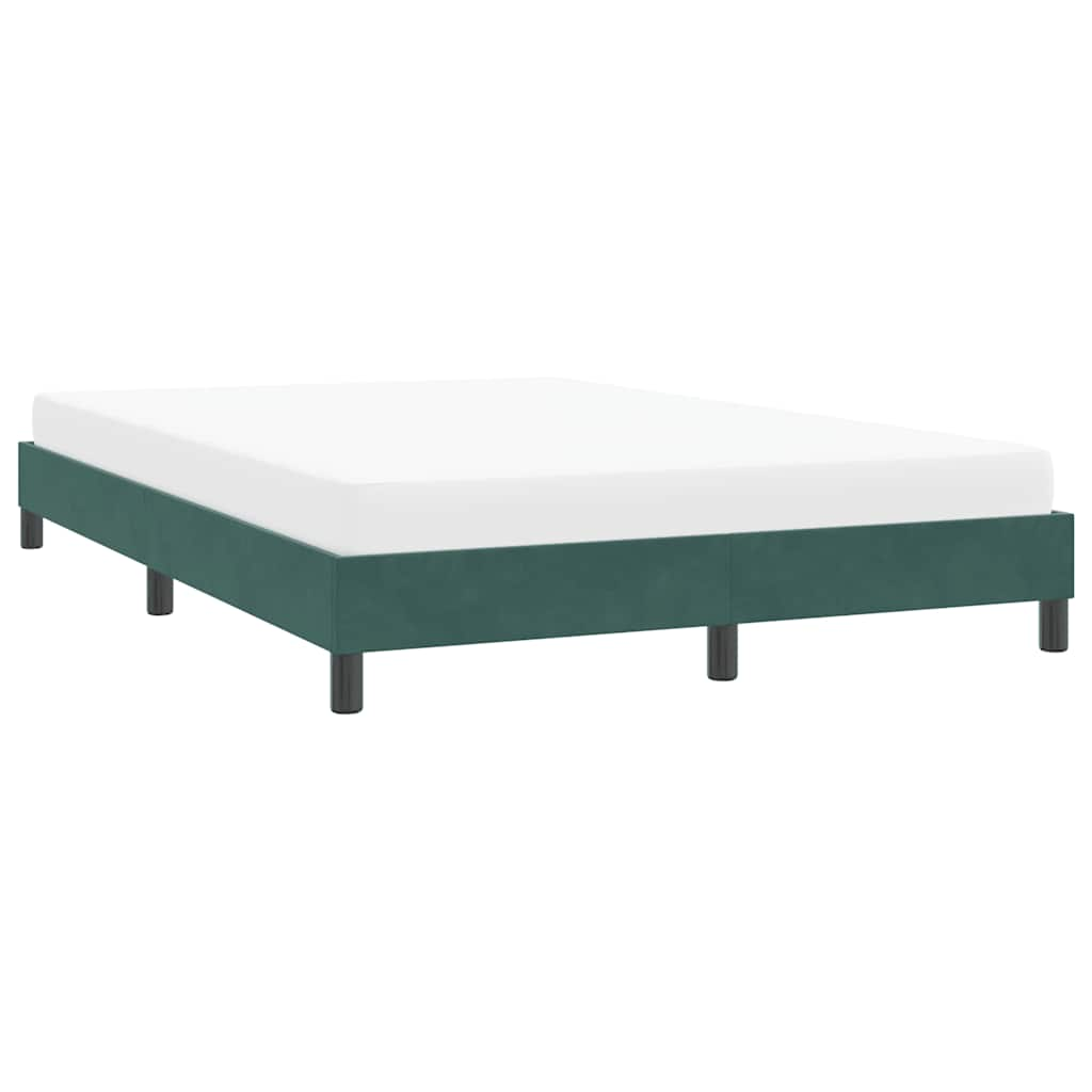 Bedframe zonder matras 160x220 cm fluweel donkergroen