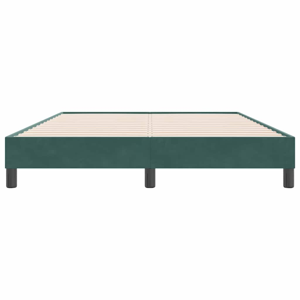 Bedframe zonder matras 160x220 cm fluweel donkergroen