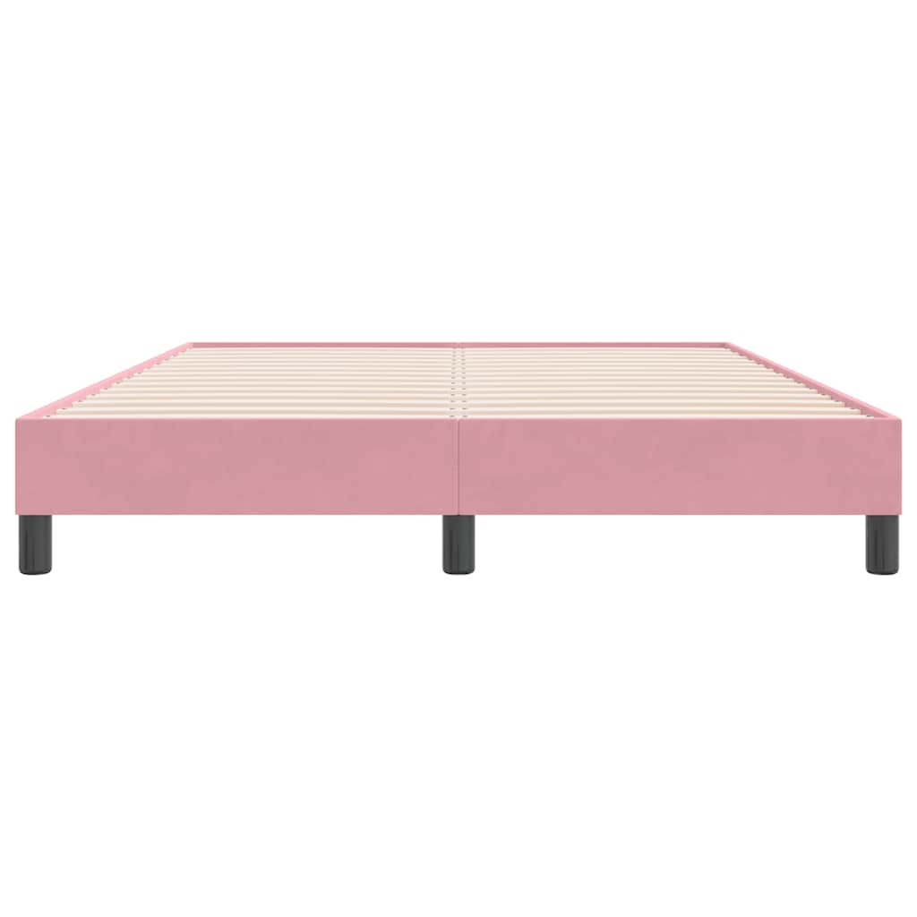 Bedframe zonder matras 160x220 cm fluweel roze