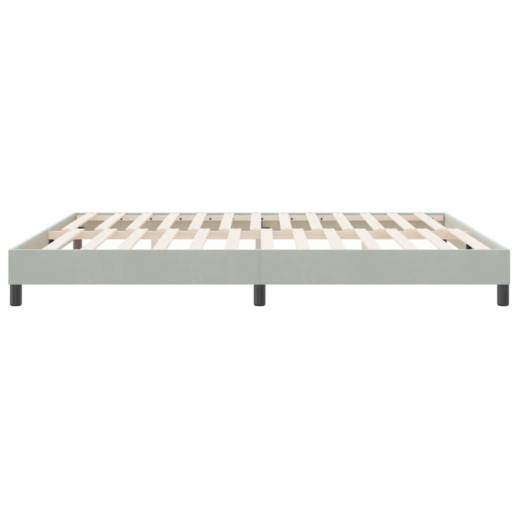 Bedframe zonder matras 180x220 cm fluweel lichtgrijs