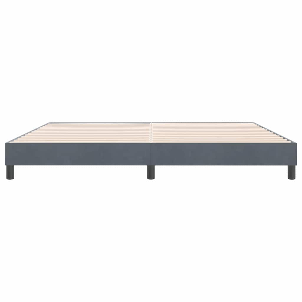 Bedframe zonder matras 180x220 cm fluweel donkergrijs