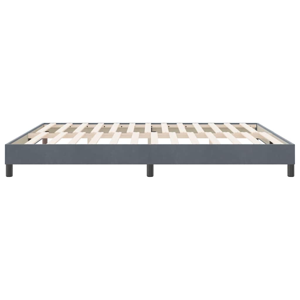 Bedframe zonder matras 180x220 cm fluweel donkergrijs