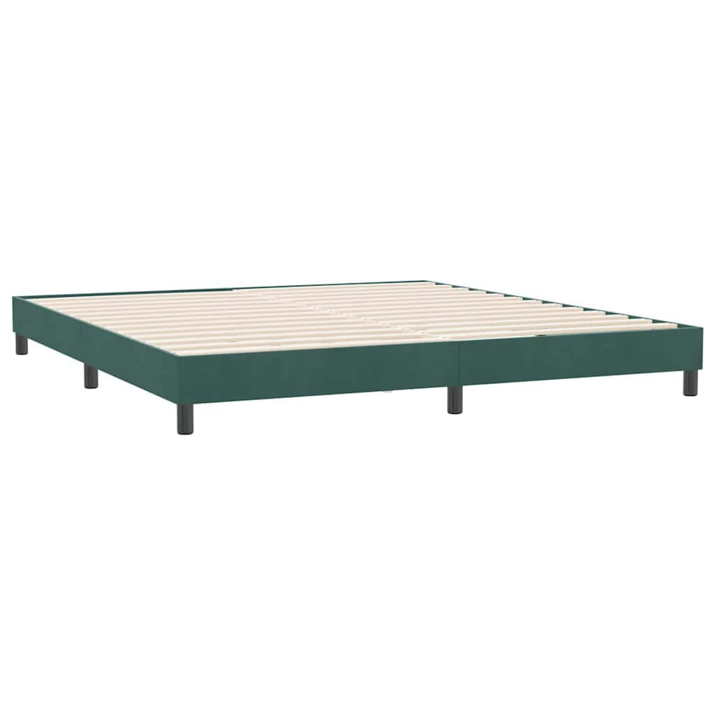 Bedframe zonder matras 180x220 cm fluweel donkergroen