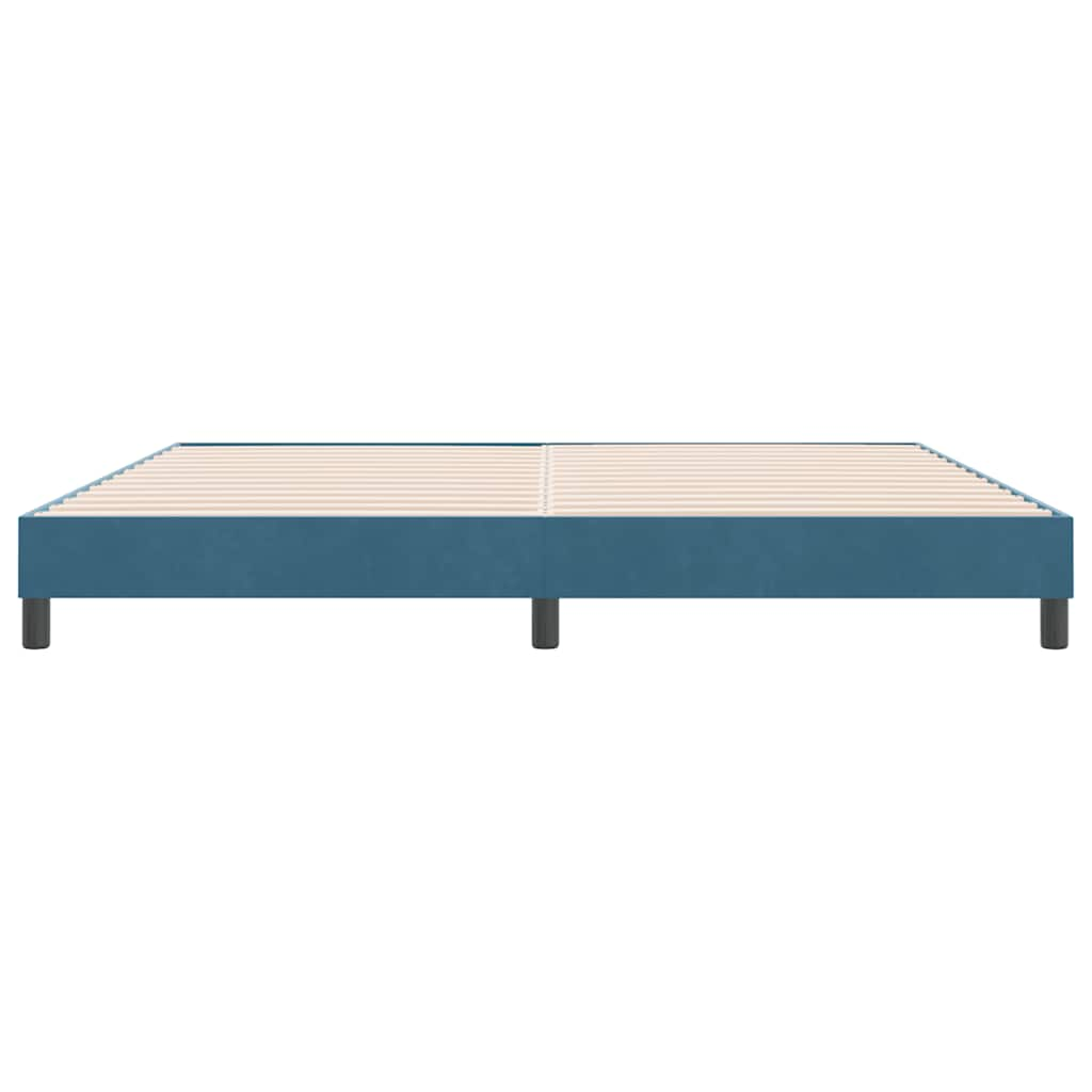 Bedframe zonder matras 180x220 cm fluweel donkerblauw