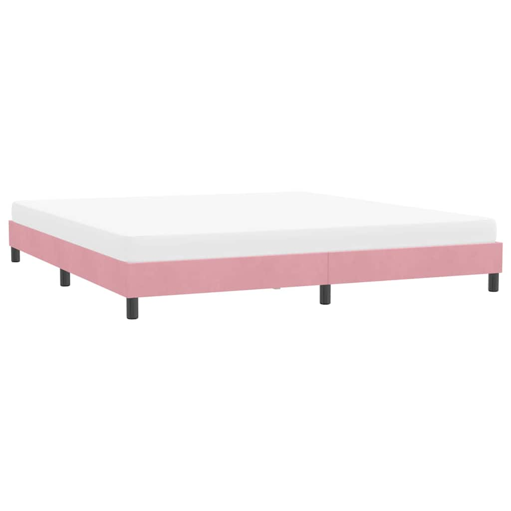 Bedframe zonder matras 180x220 cm fluweel roze