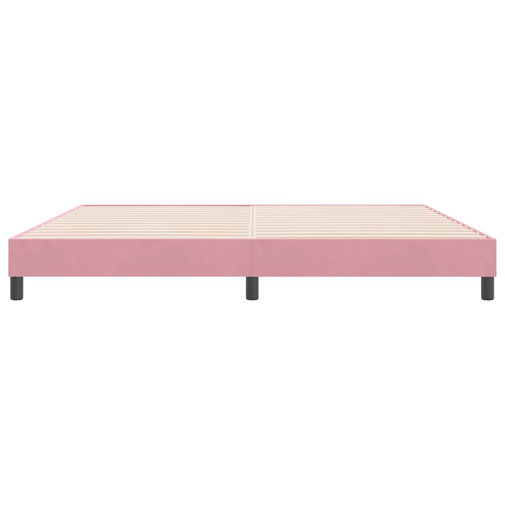 Bedframe zonder matras 180x220 cm fluweel roze