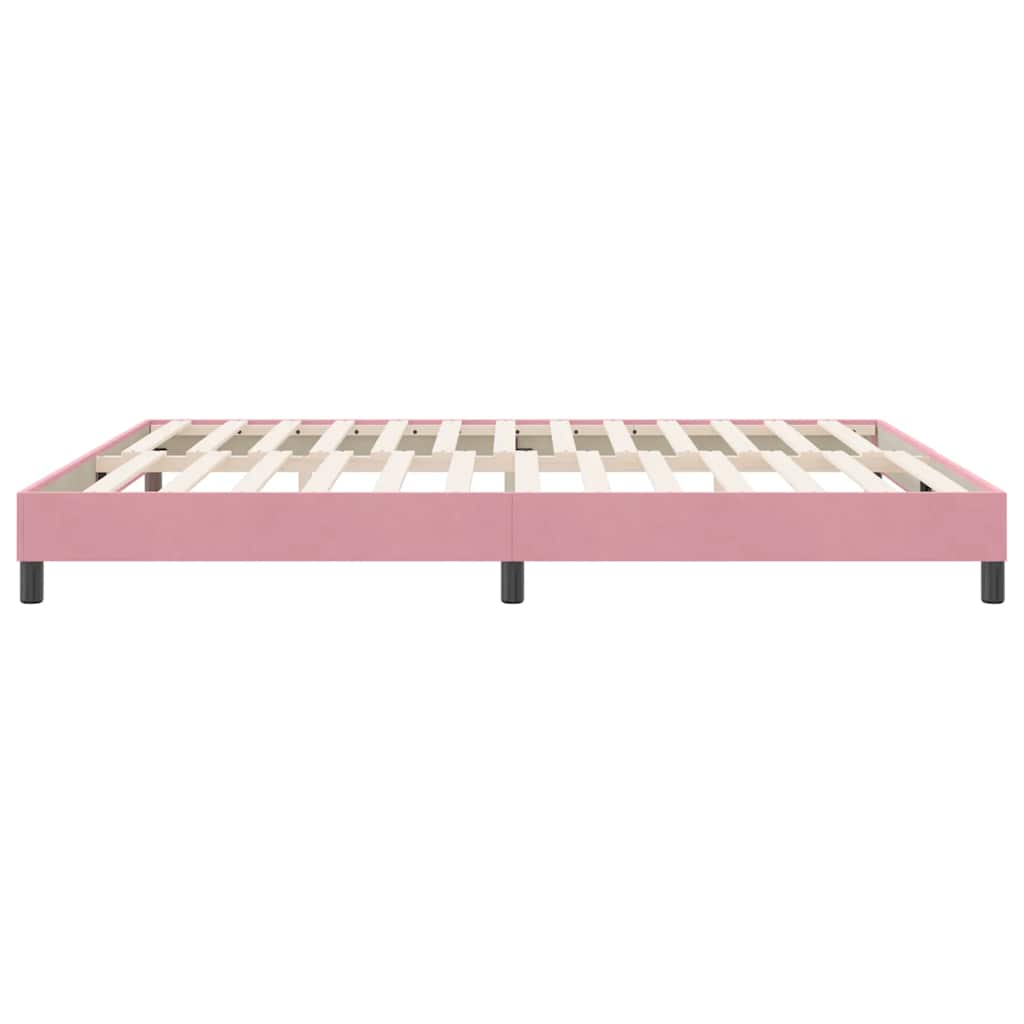 Bedframe zonder matras 180x220 cm fluweel roze