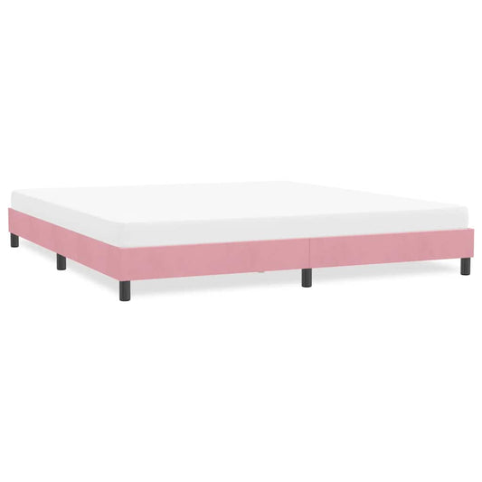 Bedframe zonder matras 180x220 cm fluweel roze