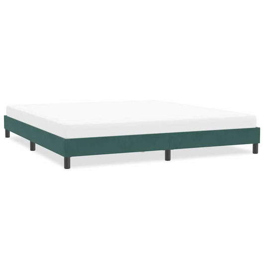 Bedframe zonder matras 200x220 cm fluweel donkergroen