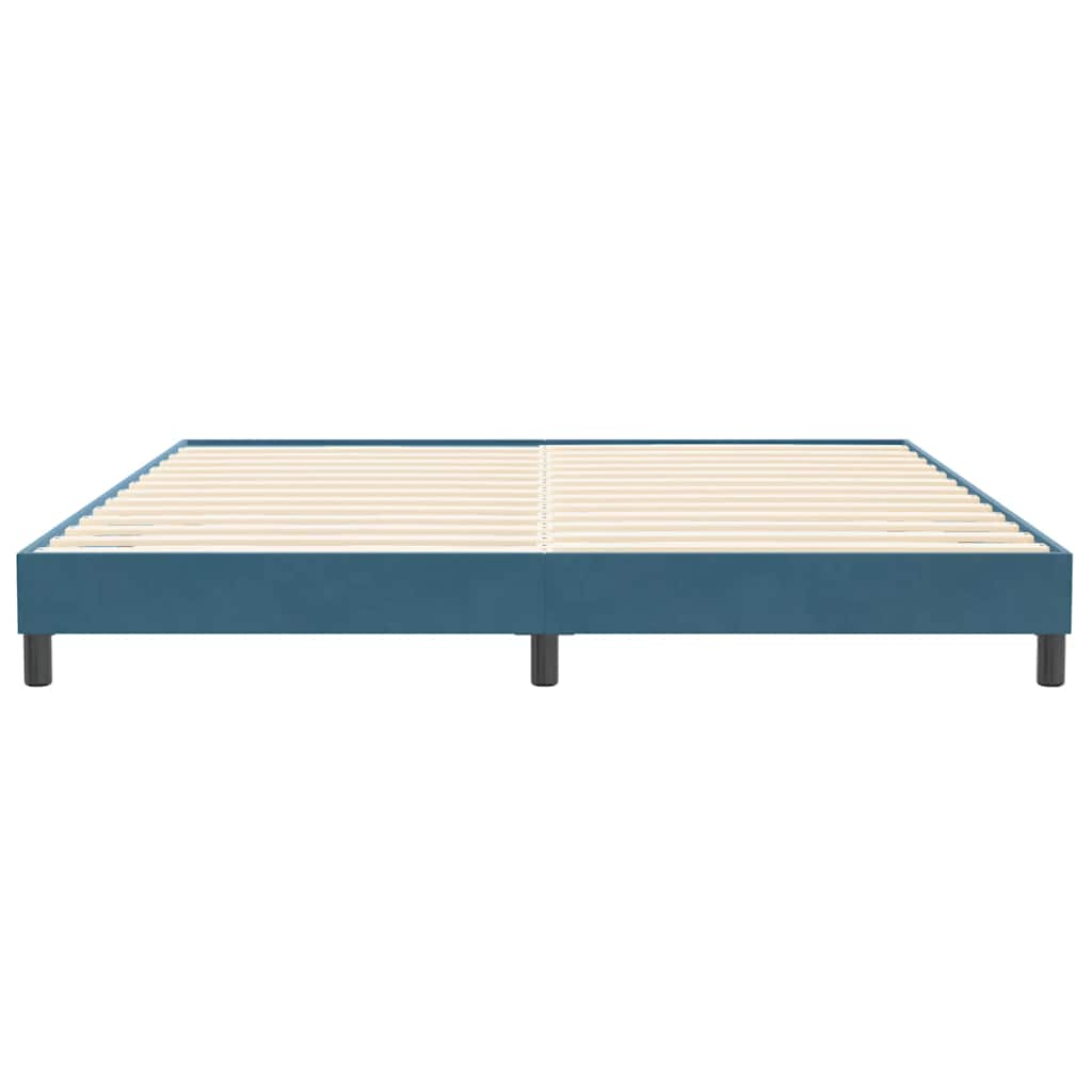 Bedframe zonder matras 200x220 cm fluweel donkerblauw