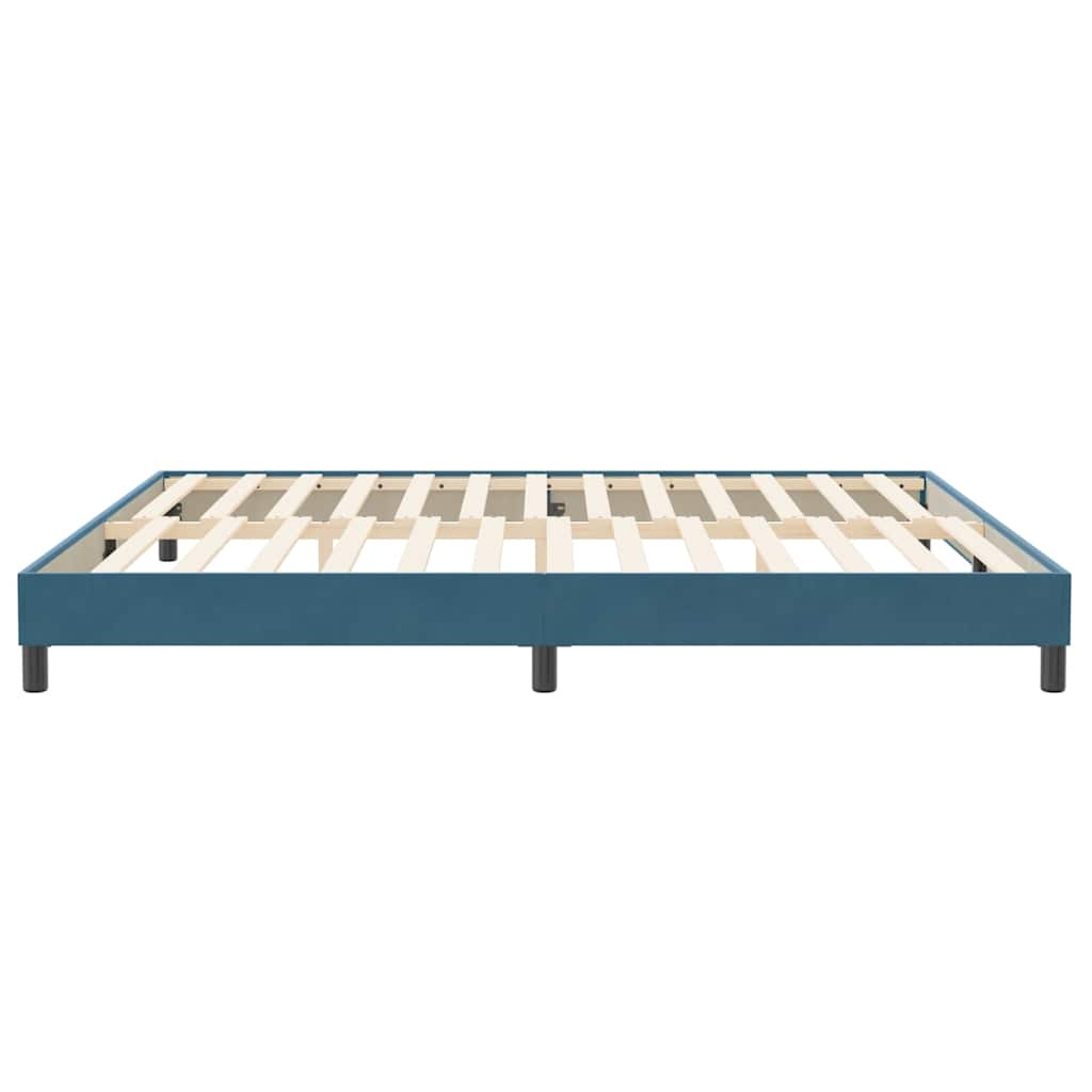 Bedframe zonder matras 200x220 cm fluweel donkerblauw