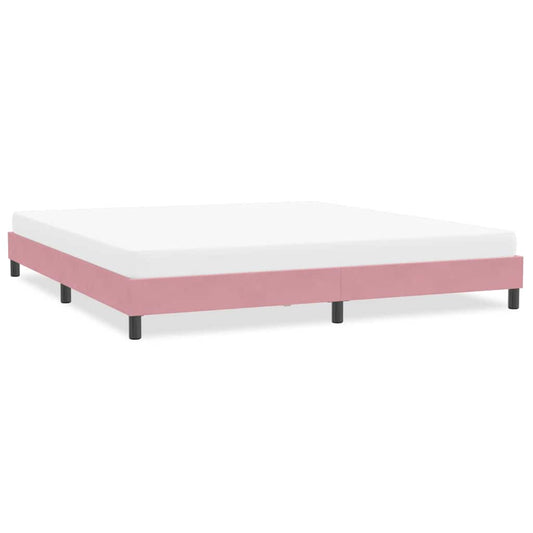 Bedframe zonder matras 200x220 cm fluweel roze