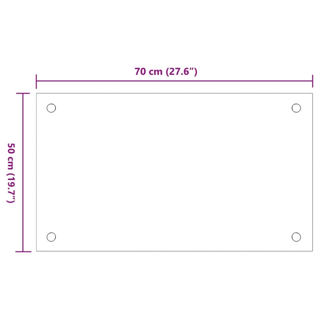 Spatschermen keuken 2 st 70x50 cm gehard glas transparant Keukengereedschap | Creëer jouw Trendy Thuis | Gratis bezorgd & Retour | Trendy.nl