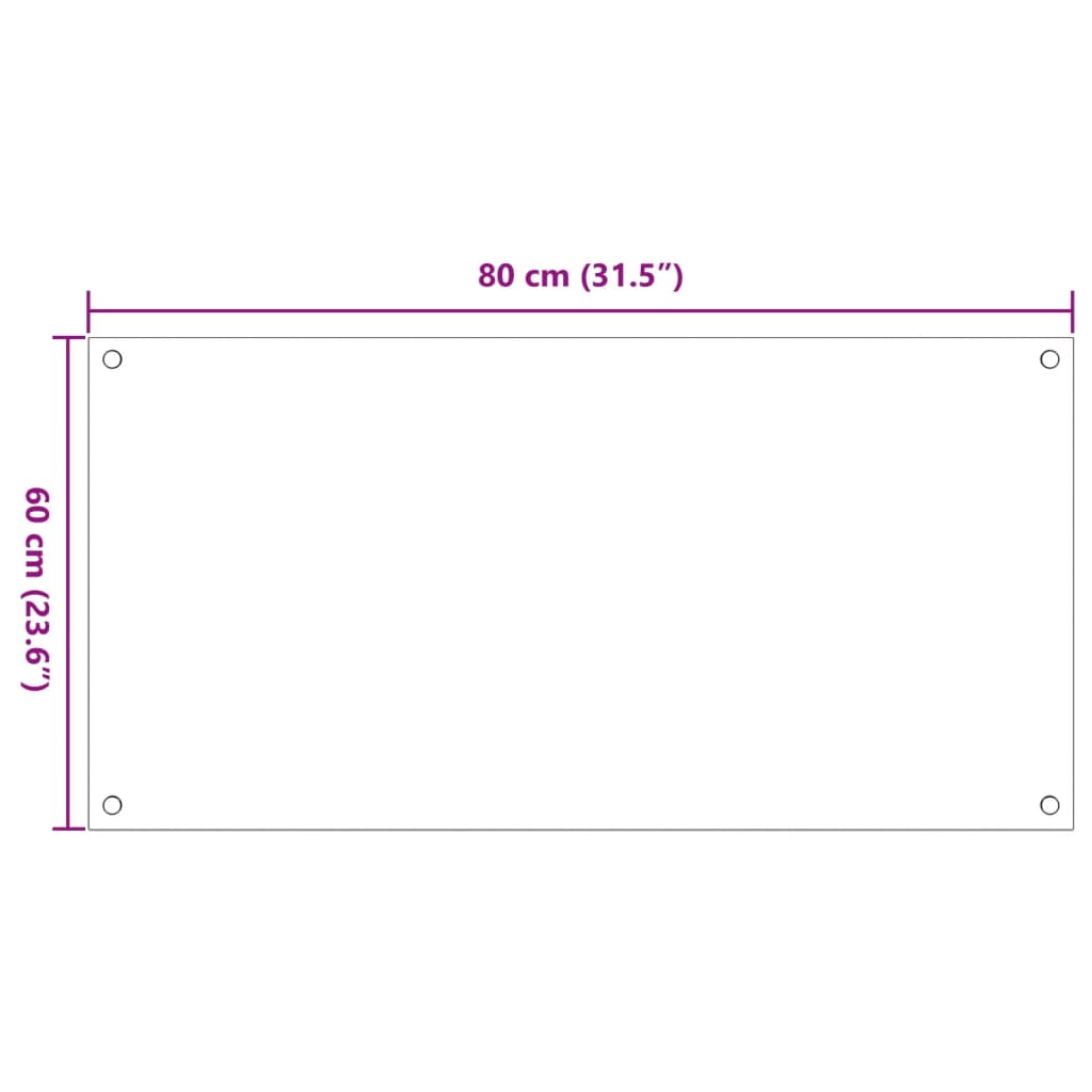 Spatschermen keuken 2 st 80x60 cm gehard glas transparant Keukengereedschap | Creëer jouw Trendy Thuis | Gratis bezorgd & Retour | Trendy.nl