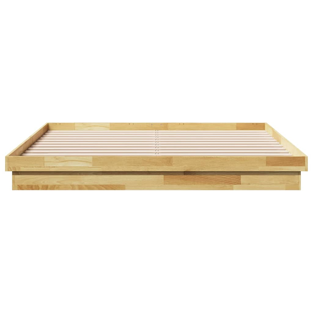 Bedframe zonder matras 200x200 cm massief hout eiken