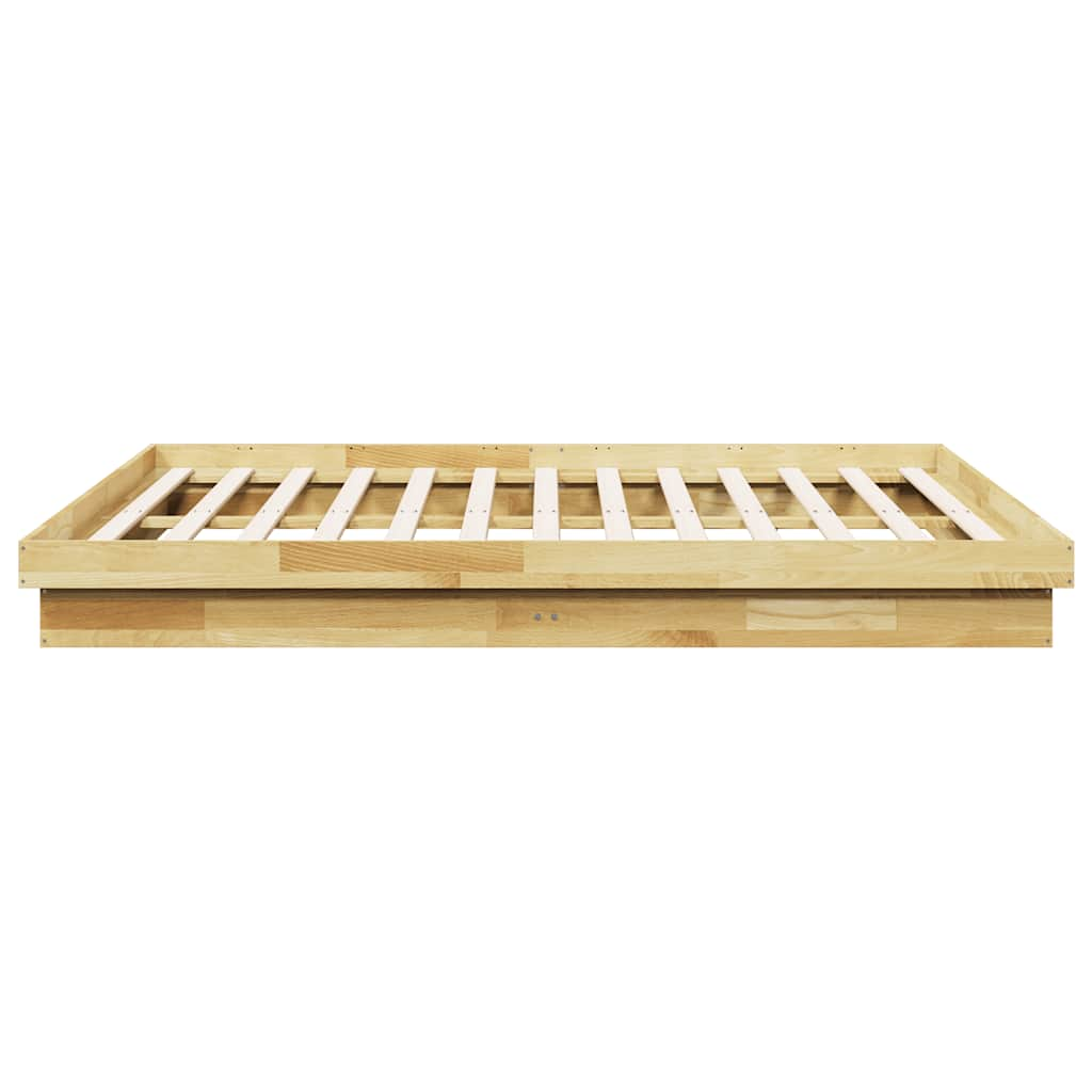 Bedframe zonder matras 200x200 cm massief hout eiken