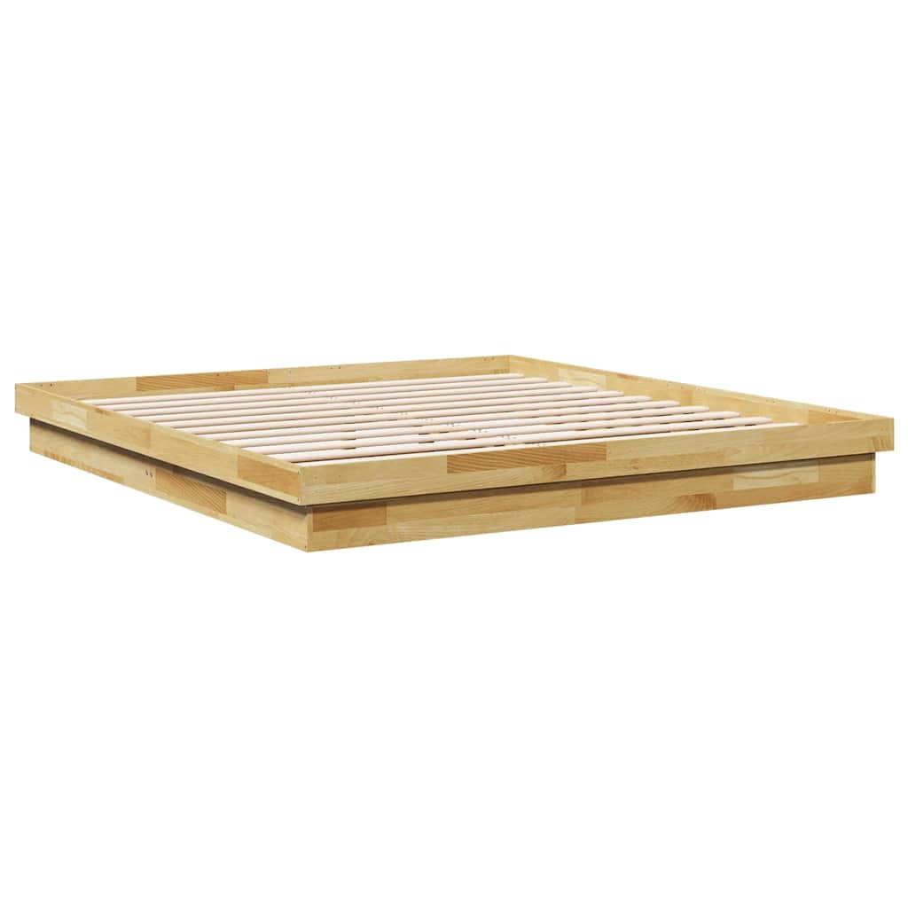 Bedframe zonder matras 180x200 cm massief hout eiken