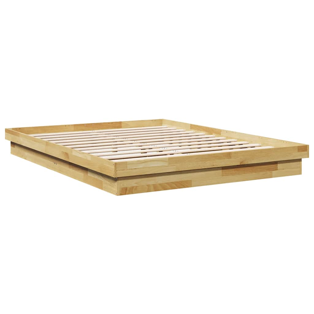 Bedframe zonder matras 160x200 cm massief hout eiken