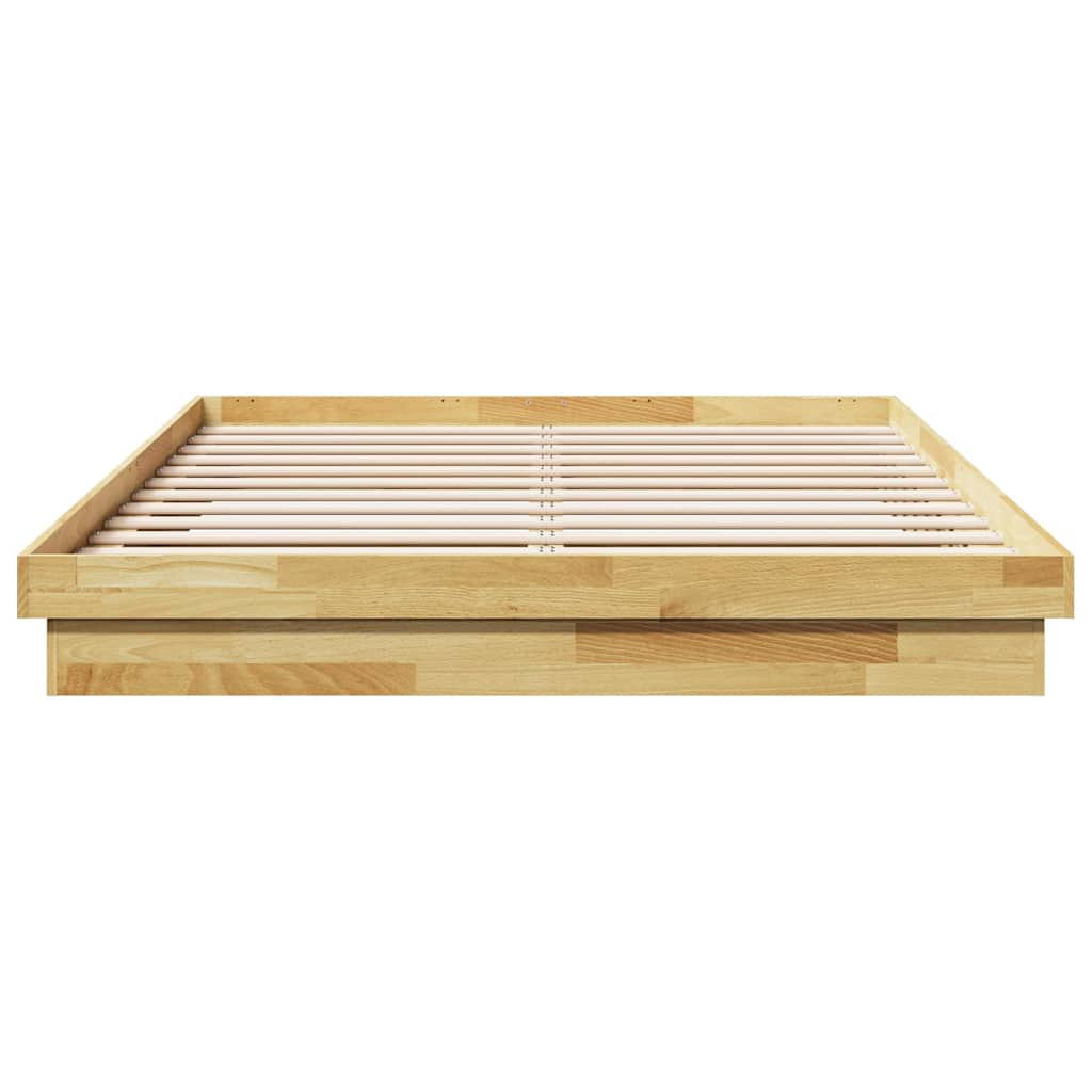 Bedframe zonder matras 160x200 cm massief hout eiken