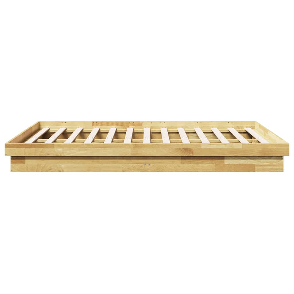 Bedframe zonder matras 160x200 cm massief hout eiken