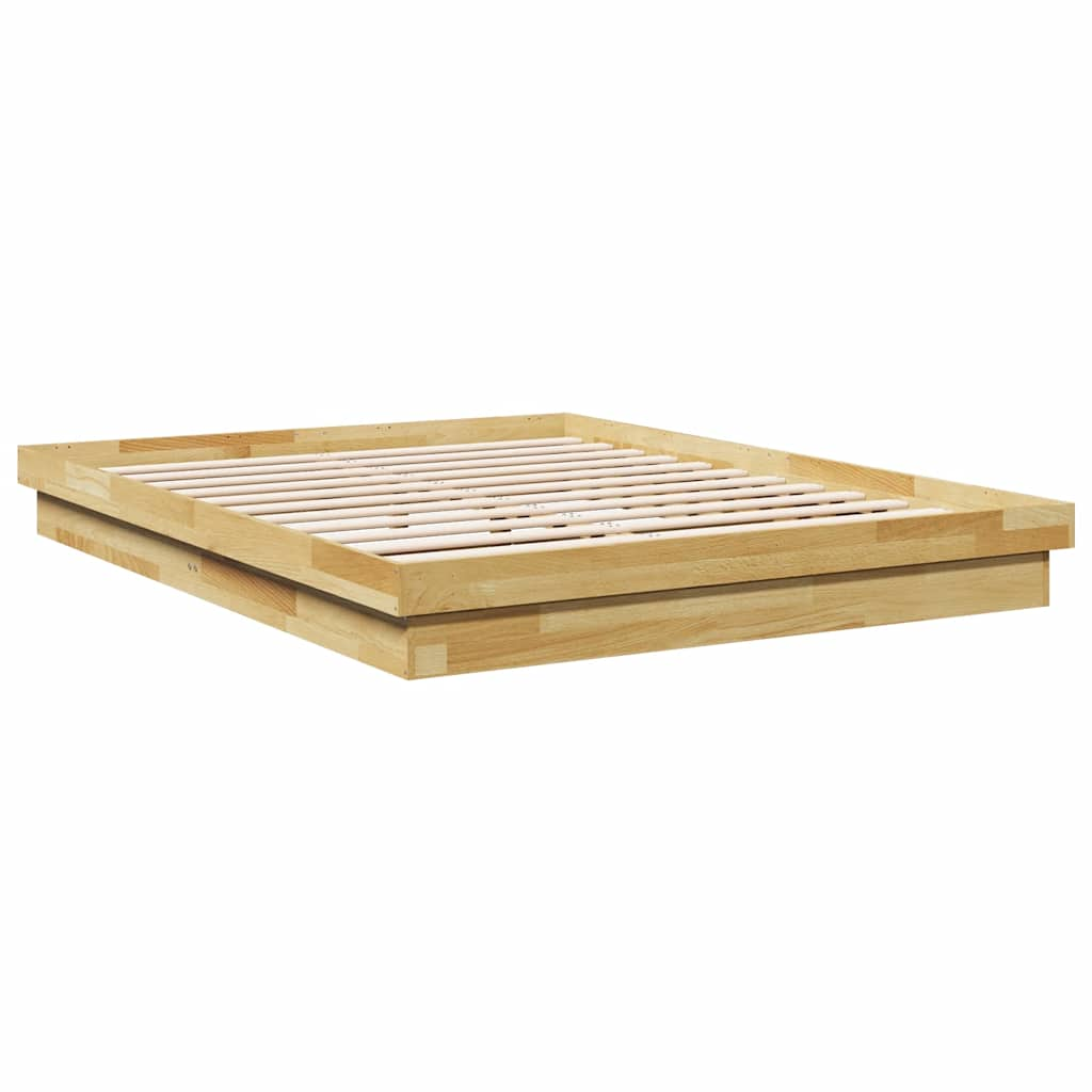 Bedframe zonder matras 160x200 cm massief hout eiken