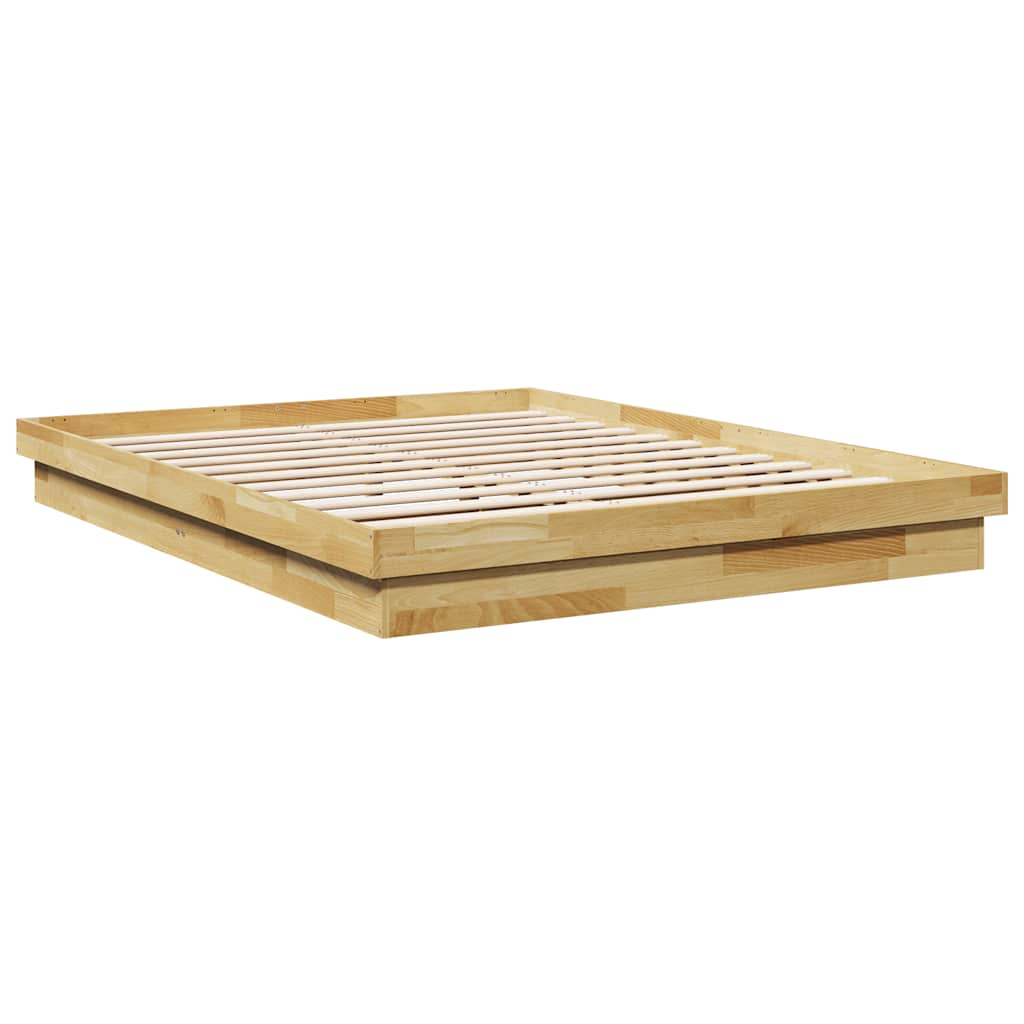 Bedframe zonder matras 140x200 cm massief hout eiken