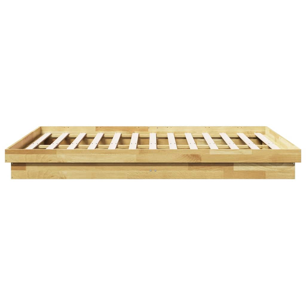 Bedframe zonder matras 140x200 cm massief hout eiken