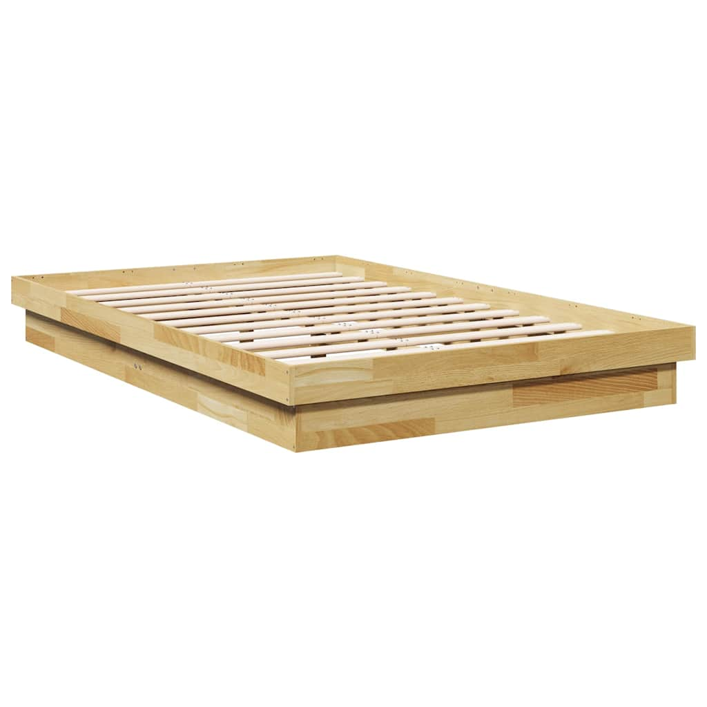 Bedframe zonder matras 120x200 cm massief hout eiken