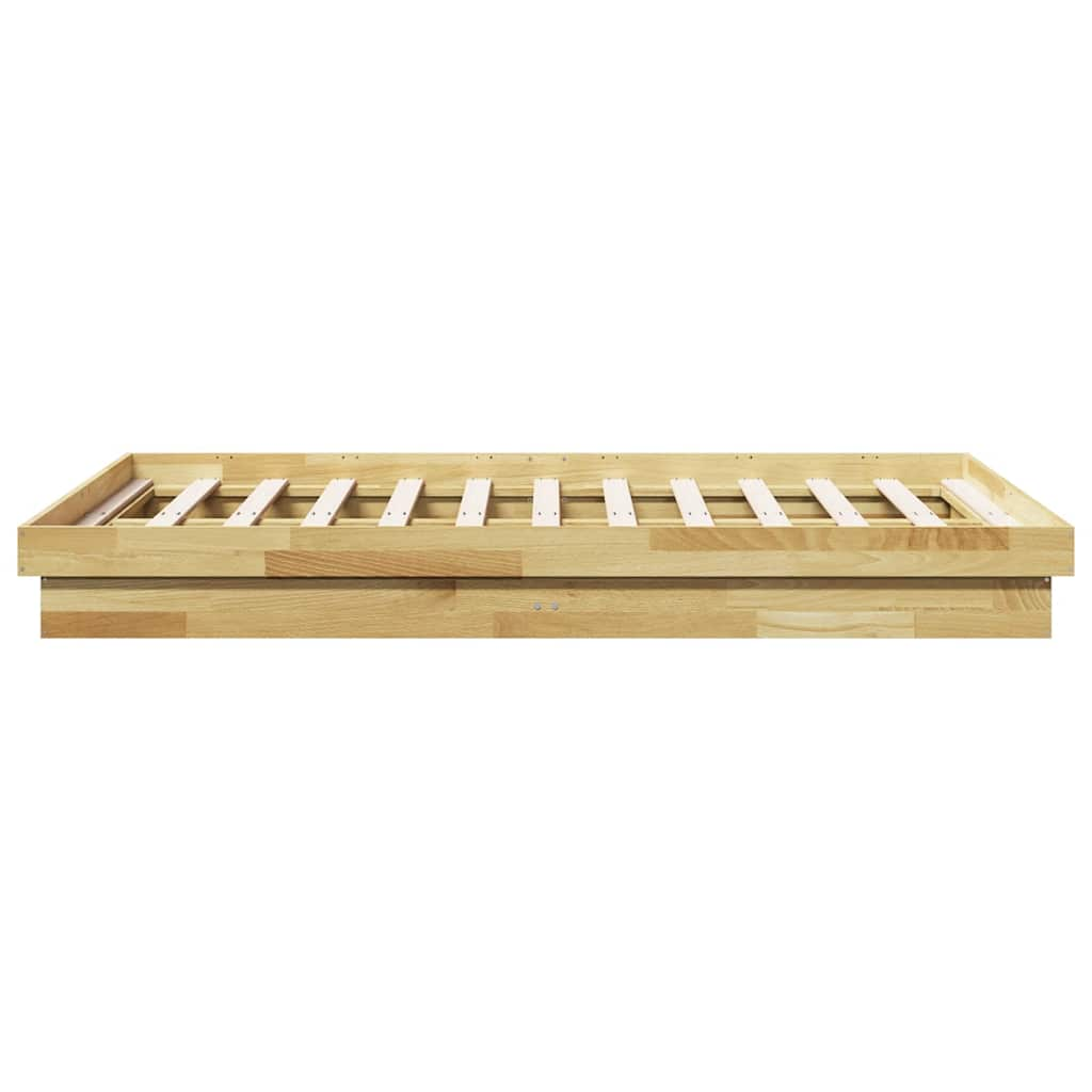 Bedframe zonder matras 120x200 cm massief hout eiken