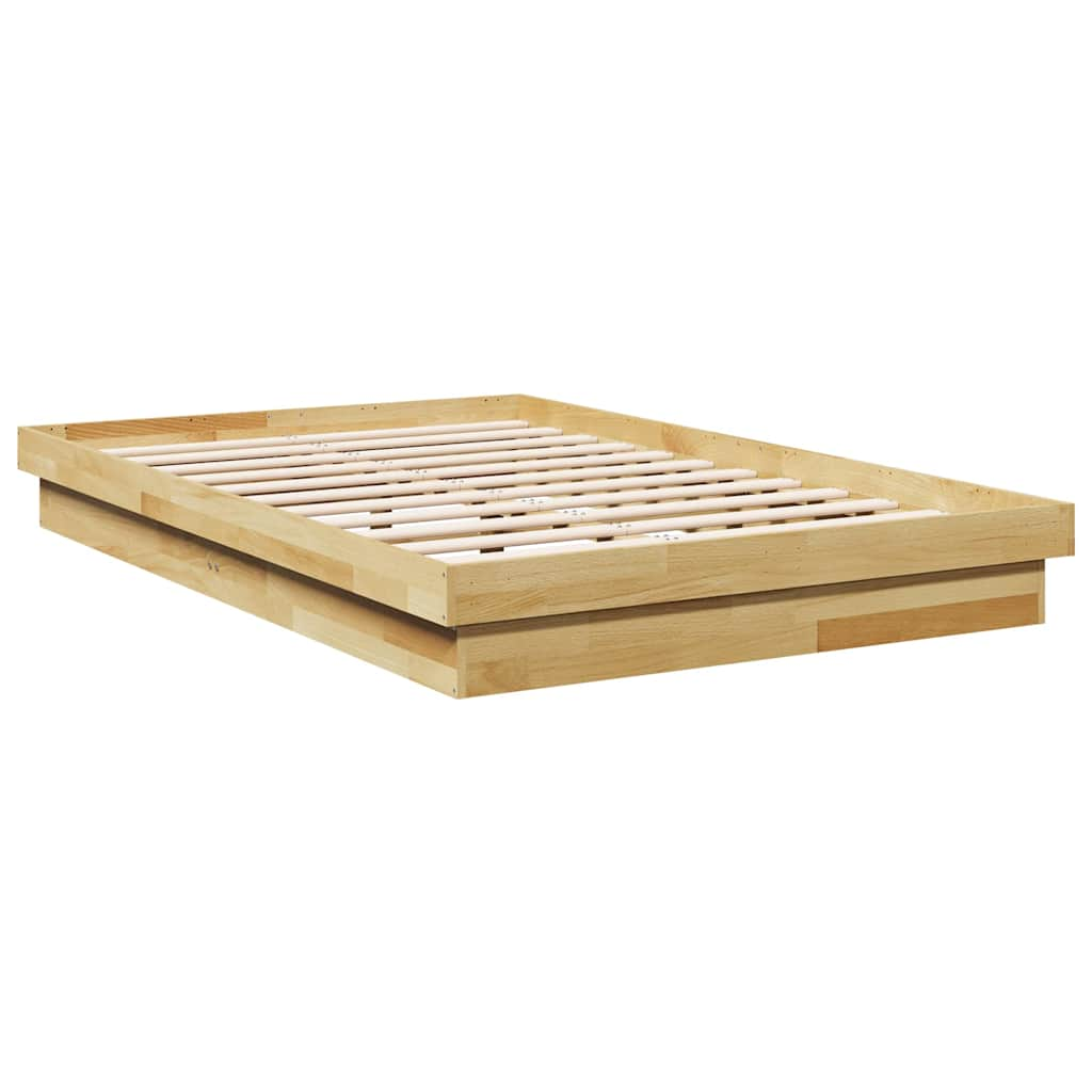 Bedframe zonder matras 120x200 cm massief hout eiken